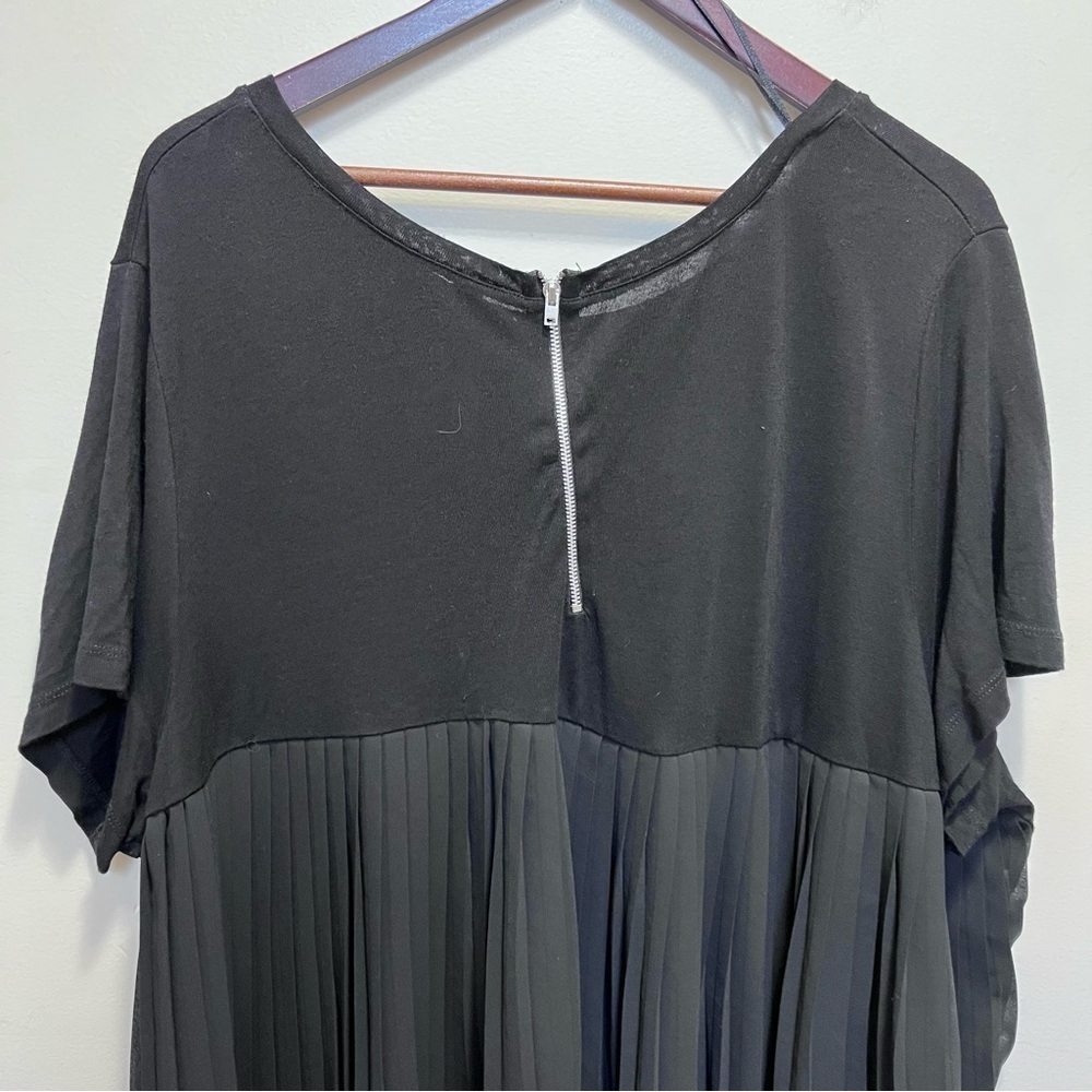 PENNINGTON’S Black Oversized Pleated Tunic Top Size X - Picture 5 of 9